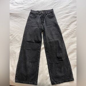 Rachel Comey Black High-Rise Wide-Leg Jeans